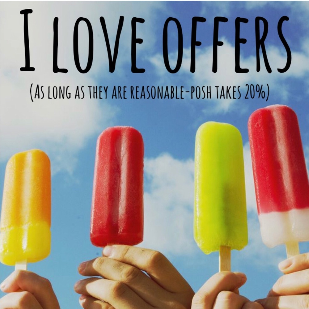 I ❤️offers-make em’ reasonable because posh takes 20%🌻